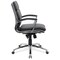 Officesource Merak Collection Executive Mid Back with Chrome Frame 1505VBK - alternate 2